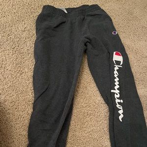 Champion youth large sweatpants (gray)